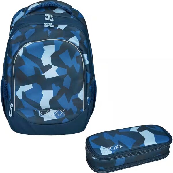 Camo Nation school backpack & pencil case (Set, 2-piece, 2), made from recycled PET bottles