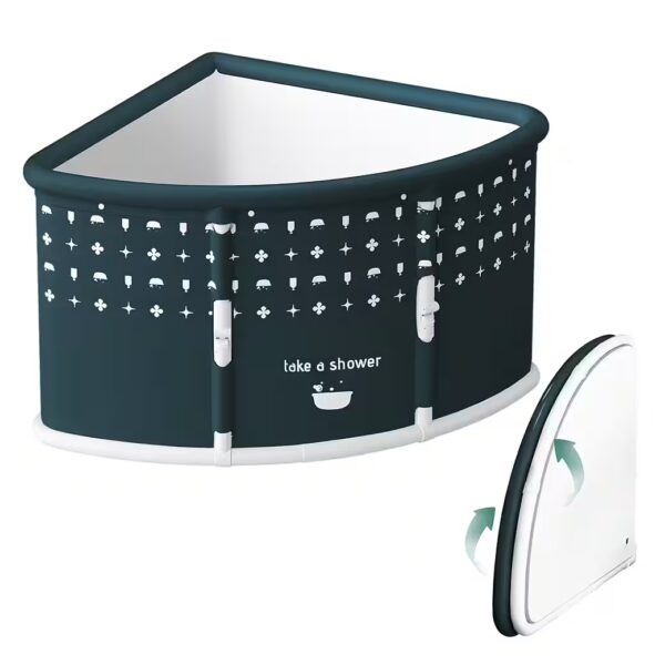 Baby bathtub for children, foldable fan-shaped bathing tub