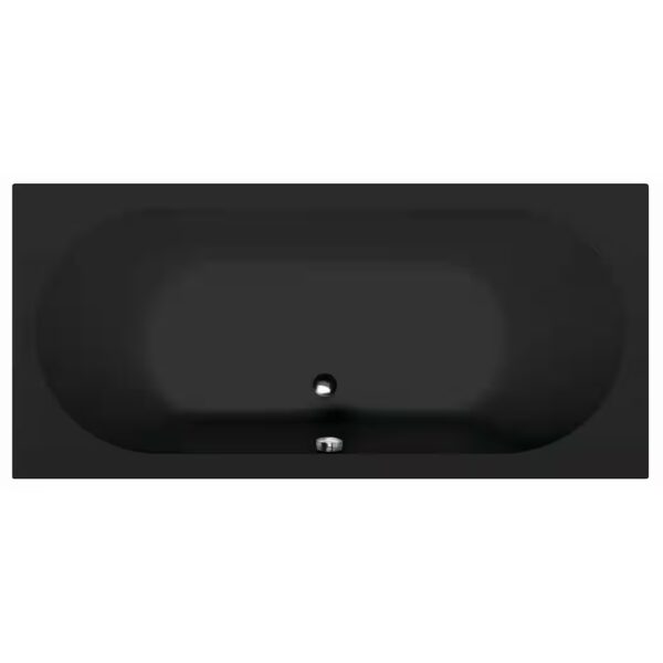 Levana rectangular bathtub, 170x80x39cm, matte black