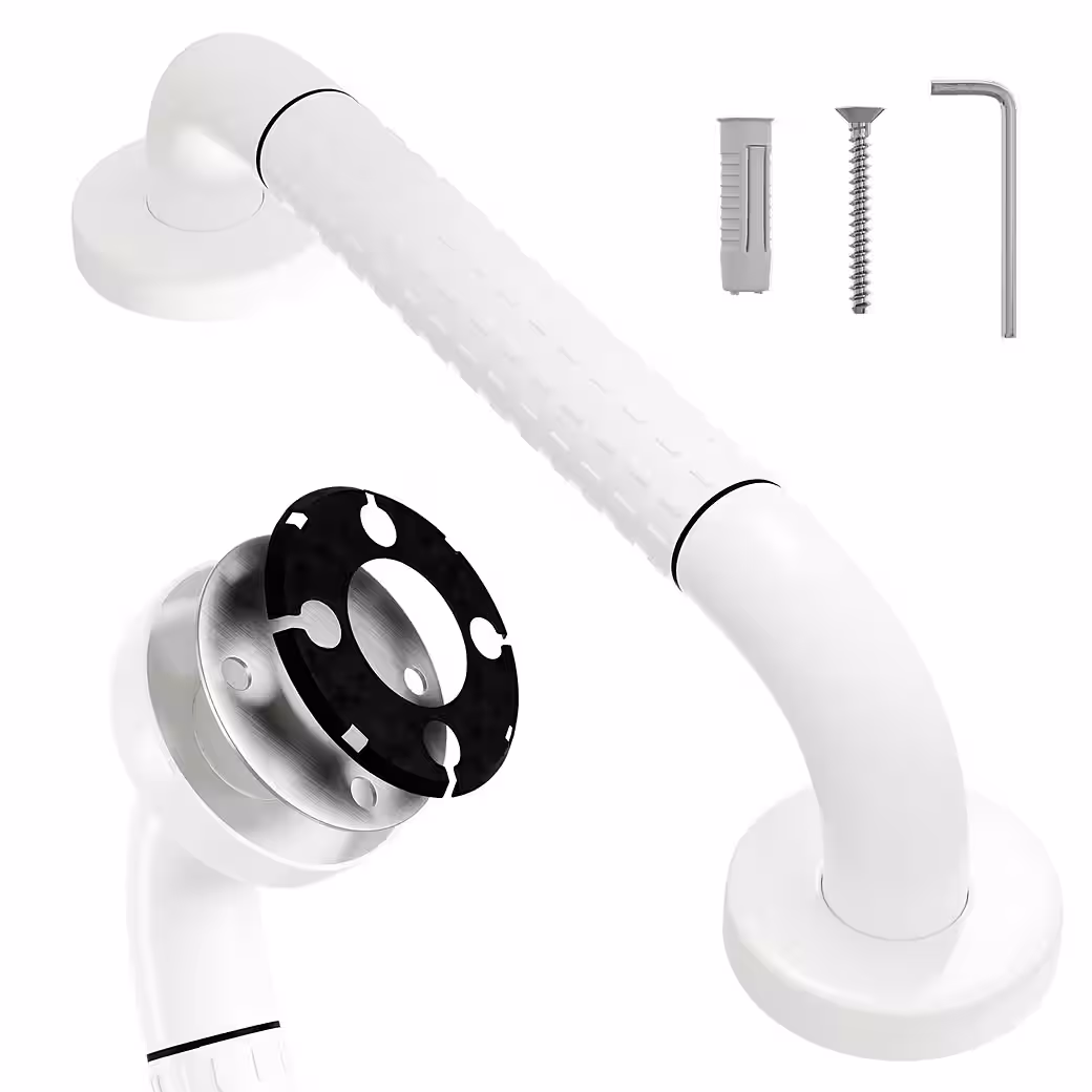 Grab bar, wall-mounted grab bar for seniors, sturdy bathtub grab bar, shower grab bar