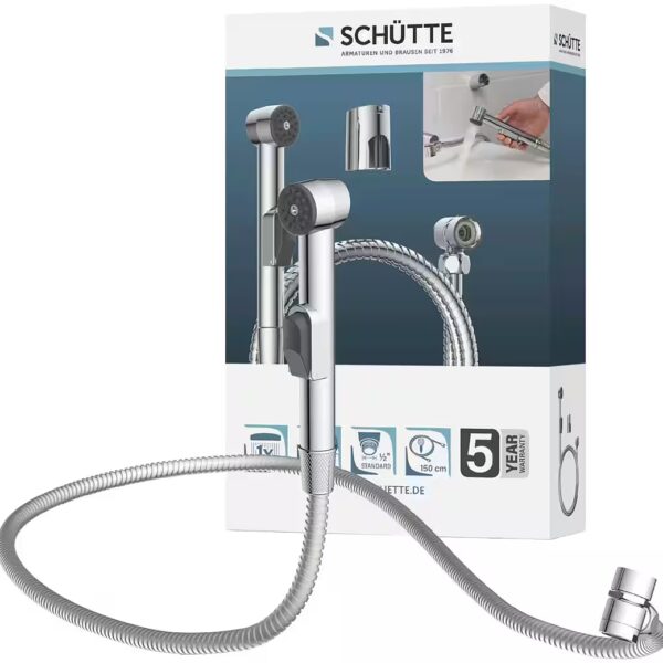 Washbasin Shower (Set, 3-piece), Washbasin hand shower with wall bracket + hose (150cm) and adapter