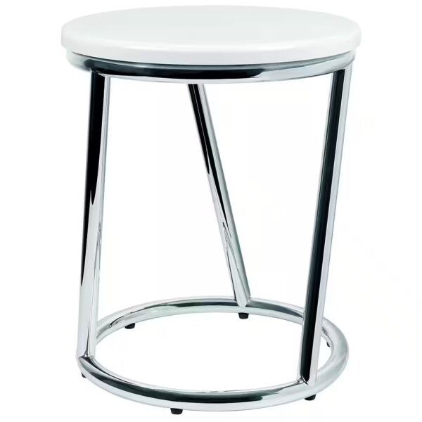 SALINA shower and bath stool, bathroom stool, load capacity up to 150 kg, white, modern bar stool design