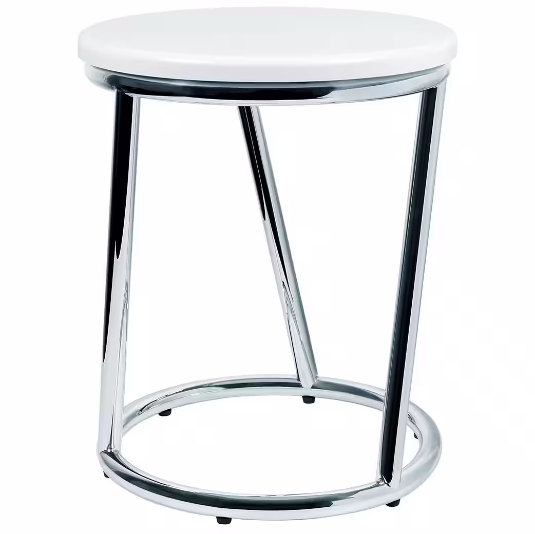 SALINA shower and bath stool, bathroom stool, load capacity up to 150 kg, white, modern bar stool design