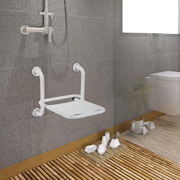 Shower Stool Shower Seat Foldable Stainless Steel Wall Mounted Shower Stool Bathroom Stool