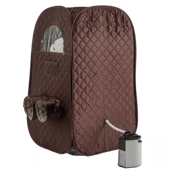 Sauna WxDxH: 89 x 89 x 149 cm, fold-out steam sauna with seat