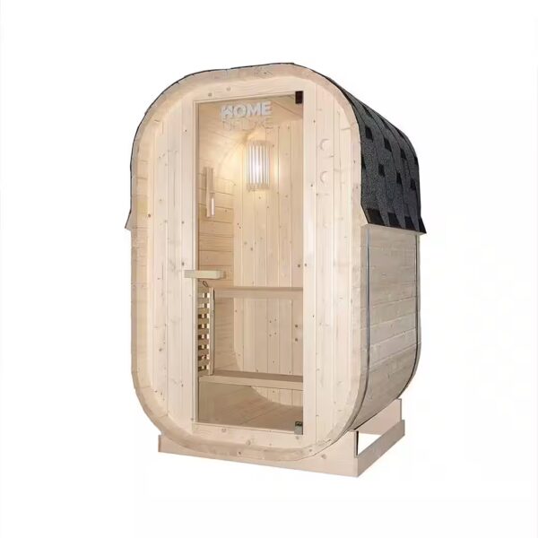 Barrel sauna outdoor sauna CUBE S