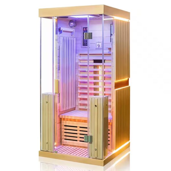 KINGSTON infrared cabin, heat cabin for 1 person, 3 full-spectrum emitters