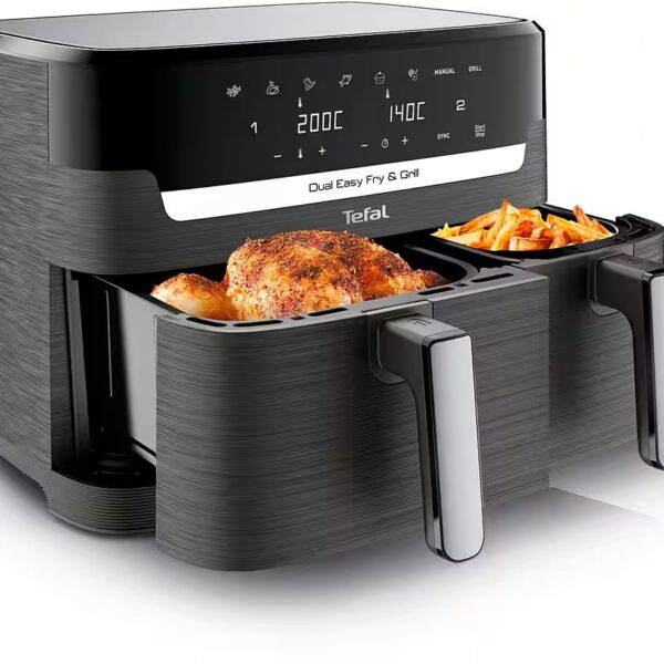 Dual Easy Fry & Grill EY905B hot air fryer, crispy and healthy cooking, 8 preset programs
