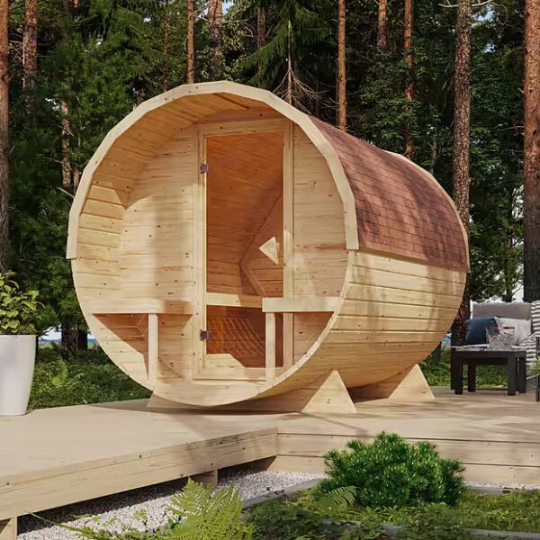 Lathy XL barrel sauna