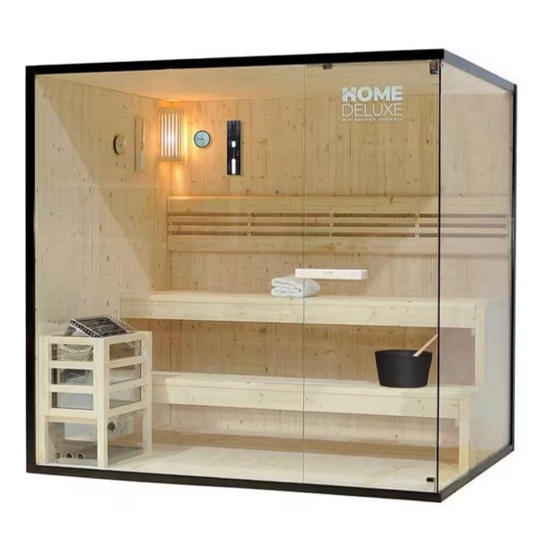 Sauna XXL Premium Traditional Sauna 200x150x190 SET incl. 8 KW sauna heater