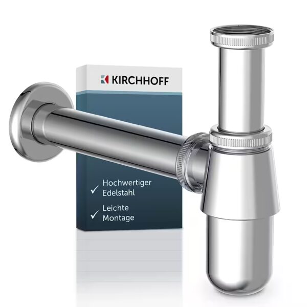 Siphon bottle siphon, chrome, 1 1/4" x 32 mm