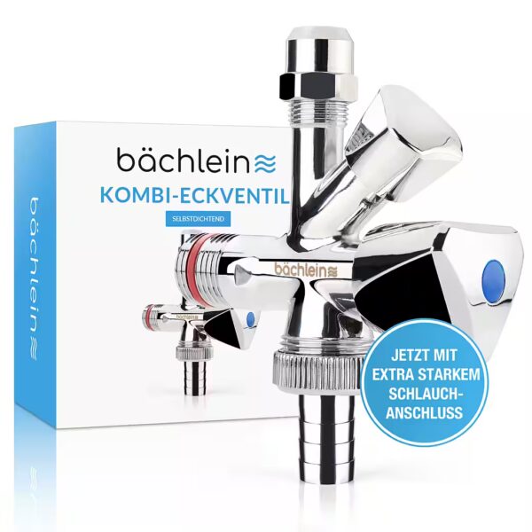 Appliance valve combination angle valve - 3-way outlet valve