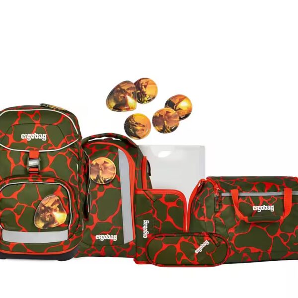 School Backpack School Backpack Set PACK Fire-Breathing Bear 7-piece, 2023 Collection