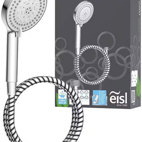 STORM shower set Height 24 cm, 7 spray patterns, water-saving, anti-limescale, 7-way adjustable, water stop function