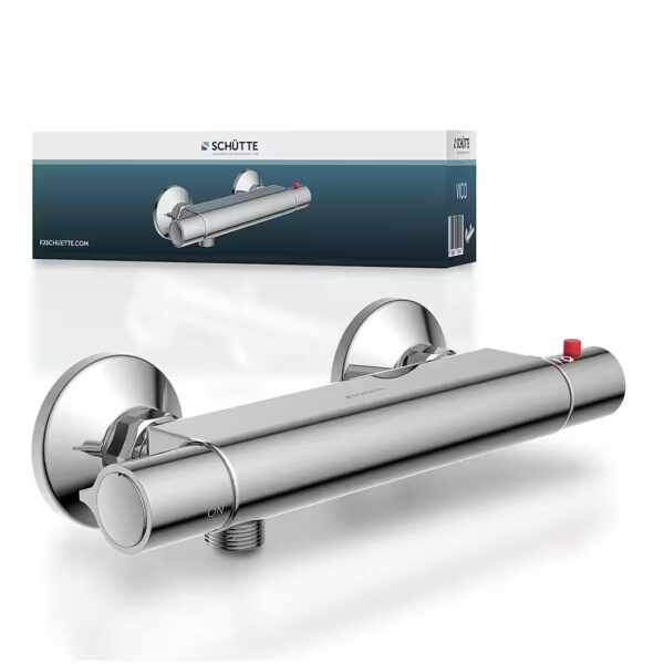 Vigo shower fitting with thermostat, shower mixer tap, shower thermostat in chrome