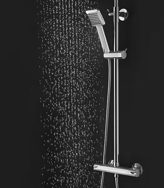 Raindrop shower rail set