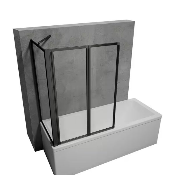 Smart folding bathtub screen