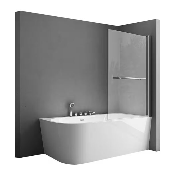 Bathtub screen, bathtub screen, shower screen for bathtub including towel rail NANO