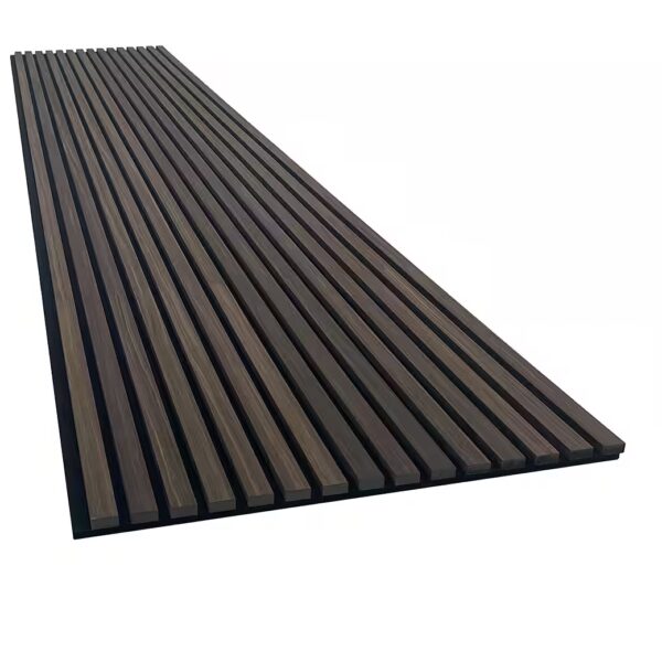 Acoustic wall panel with wood veneer in Smoke Walnut - 2700x600 mm - 1 piece 1-piece