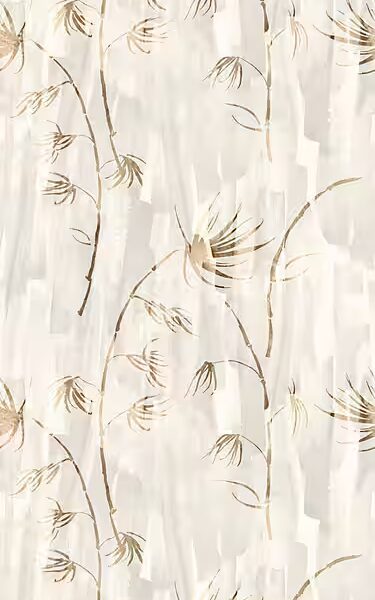 Kalila Vinyl Wallpaper smooth, motif, printed, botanical, floral, patterned, natural, 90x250cm, self-adhesive, very easy application, sticker