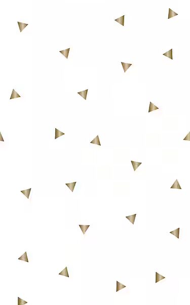 Vinyl Wallpaper Triangles-Gold smooth, 90x250cm, self-adhesive, very easy application, sticker