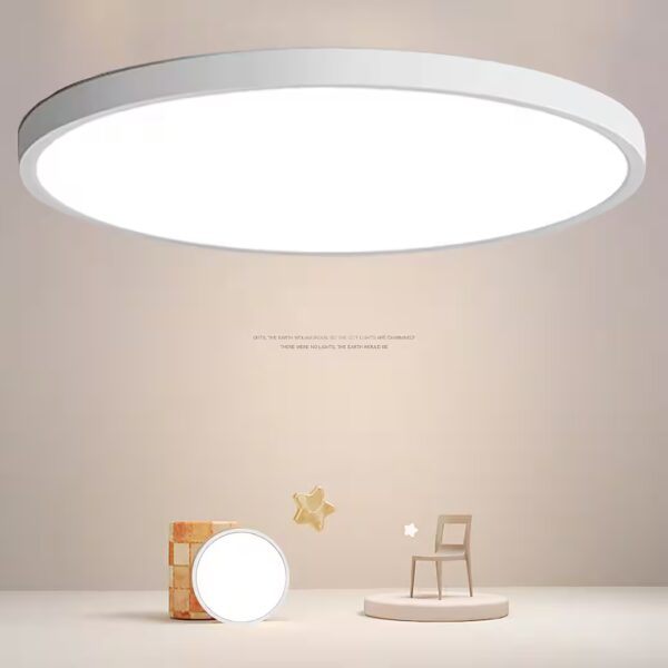 LED ceiling light, 30W, waterproof, for bathrooms and kitchens Integrated LED bathroom light, hallway light including bulb, 6500K, white; living room light, hallway light including bulb; kitchen light