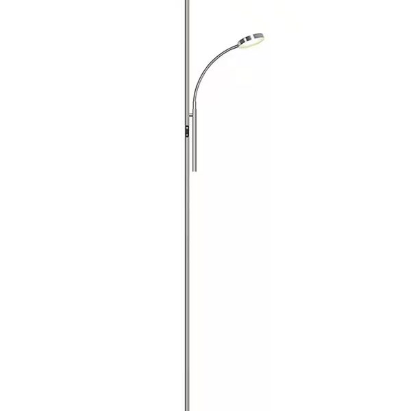 LED floor lamp, steplessly dimmable, adjustable reading lamp