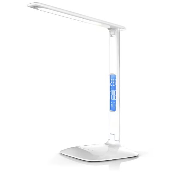LED desk lamp with 450 lumens, 3 light colors and 5 brightness levels
