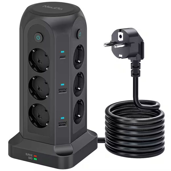 12-way USB-C power strip, 4000W, power cube, multi-socket