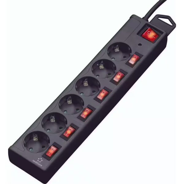 6-way surge protection power strip 615B-CMB-S power strip