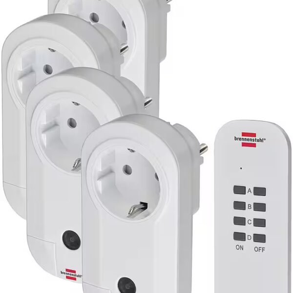 Comfort-Line wireless switching set 4x IP20 socket