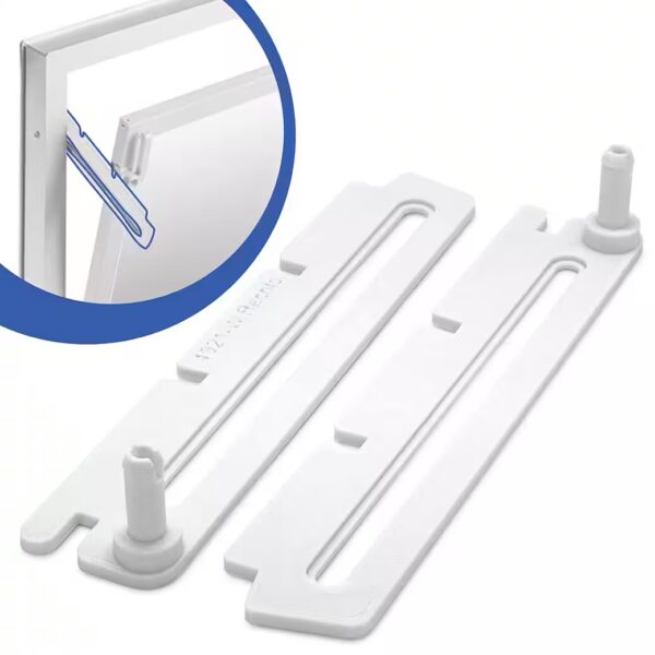 Basement window tilt mechanism replacement part, white, suitable for ACO tilt windows