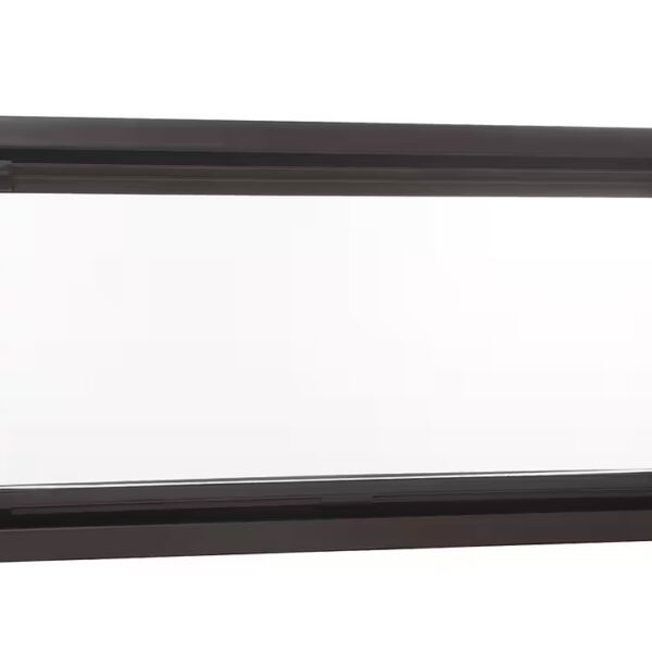 Basement window, single glazed ESG plastic tilt window, brown