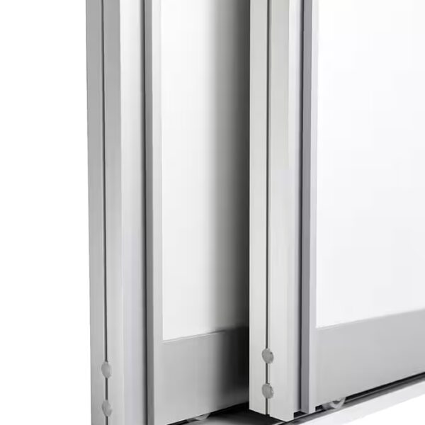 Sliding door kit including aluminum frame type A, fittings and rails