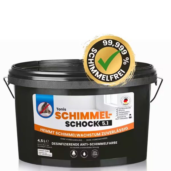 Wall paint, anti-mold paint, 4.5 liters, disinfecting mold blocker
