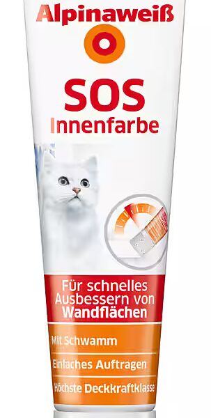 Alpina White wall paint, Tube SOS interior paint, 100 ml, matt