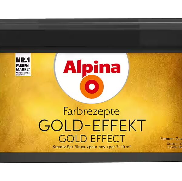 Wall paint color recipes GOLD EFFECT set