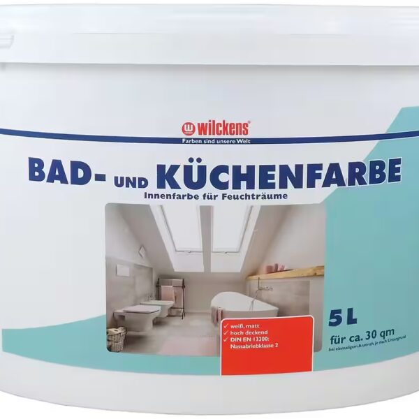 Wilckens wall and ceiling paint, bathroom and kitchen paint