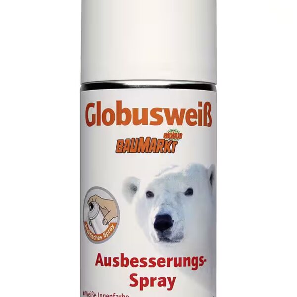 Globe White Spray Paint, Wall Paint, Touch-Up Spray, 150 ml