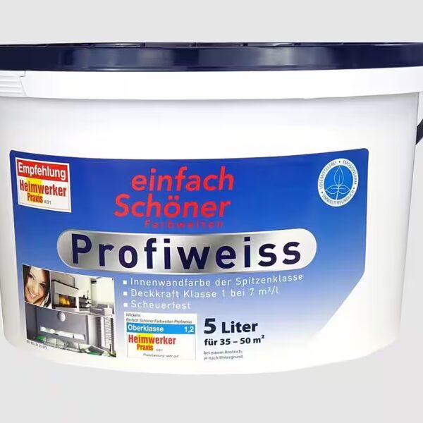 Wall and ceiling paint 5 liters Professional white wall paint