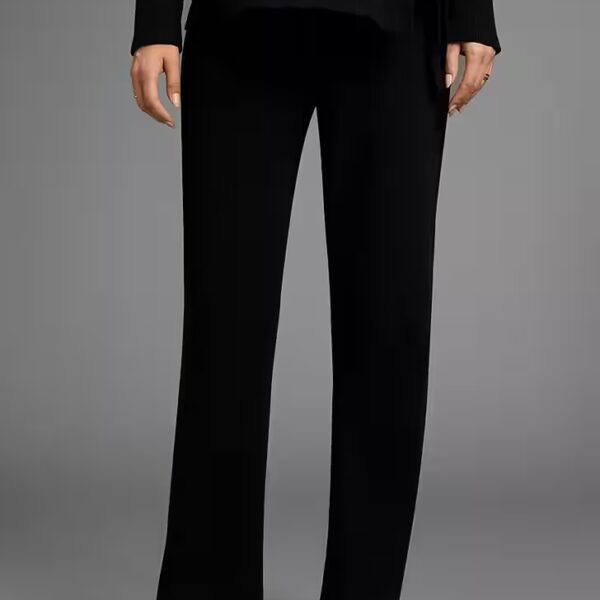 Maternity trousers, wide jersey trousers for pregnancy and breastfeeding