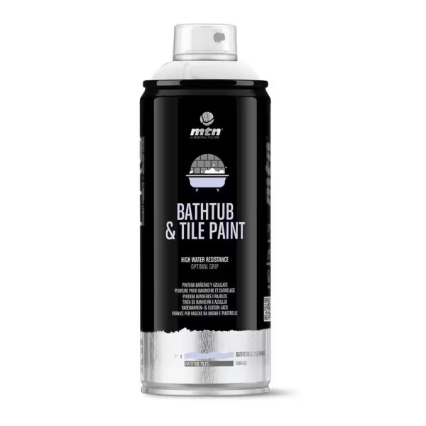 Spray paint, MTN PRO, bathtub & tile paint, white, 400ml