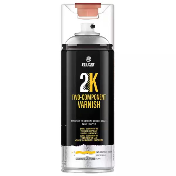 MTN PRO 2K clear coat spray paint, matte, 400ml