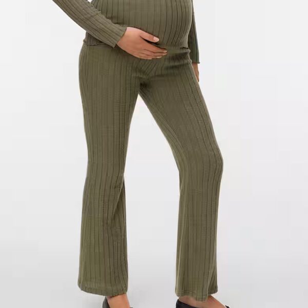 Stretch maternity trousers MLFELIZIA FLARED JRS PANTS HW NOOS