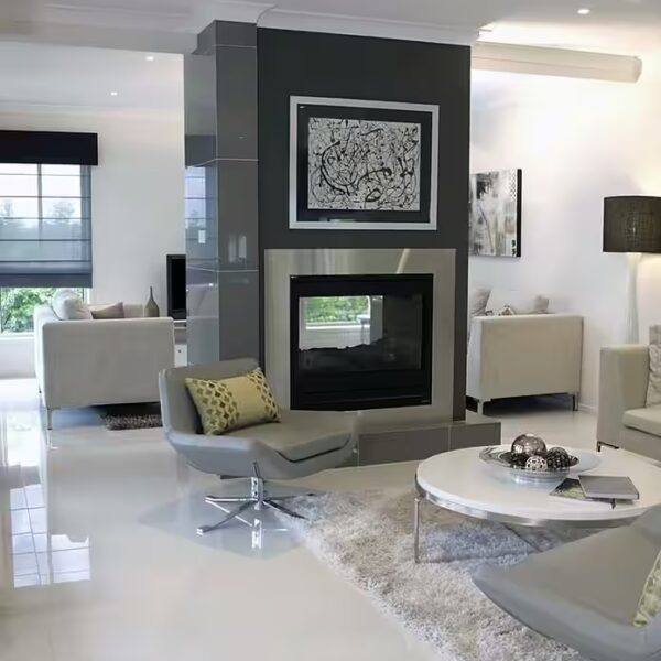 Marble floor tile, elegant flooring, polished marble floor, 60x60cm, 10m², natural stone flooring