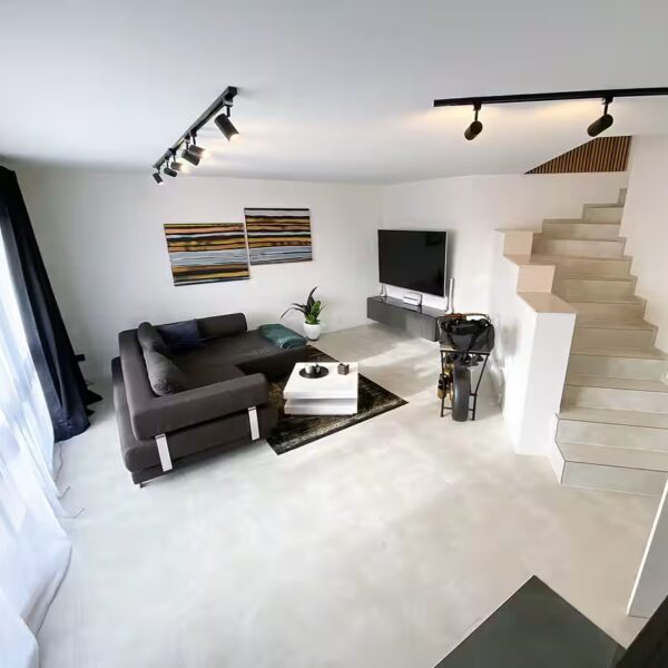 Vinyl flooring Concrete White, glue-down