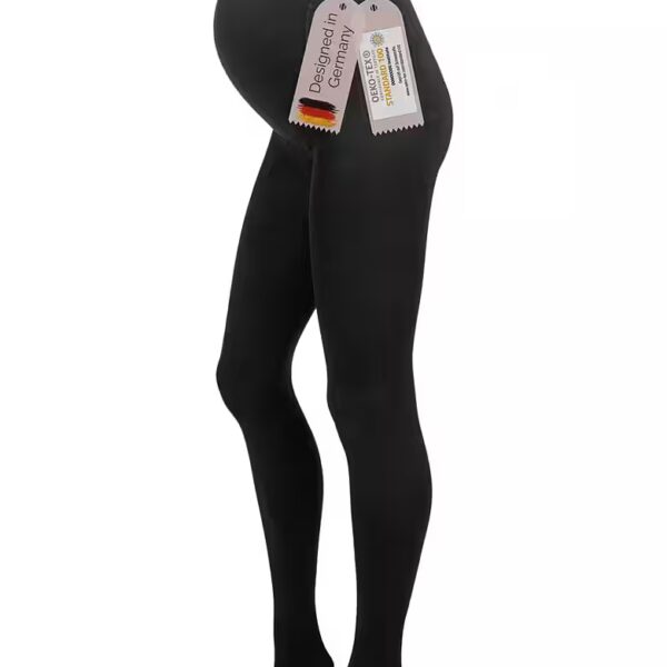 Maternity thermal tights - Black - Soft - Opaque