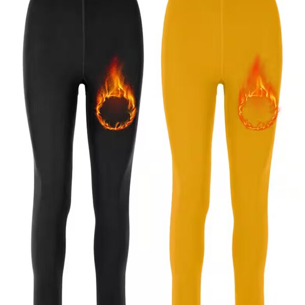 Leggings pack of 2 women's thermal leggings, lined thermal leggings MS-ATX-441