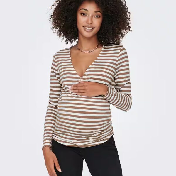 Maternity shirt OLMJOY L/S WRAP TOP JRS