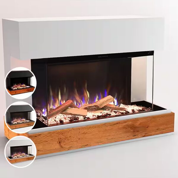 Curie E-Motion 3D electric fireplace, electric fireplace with 3D fire and heater